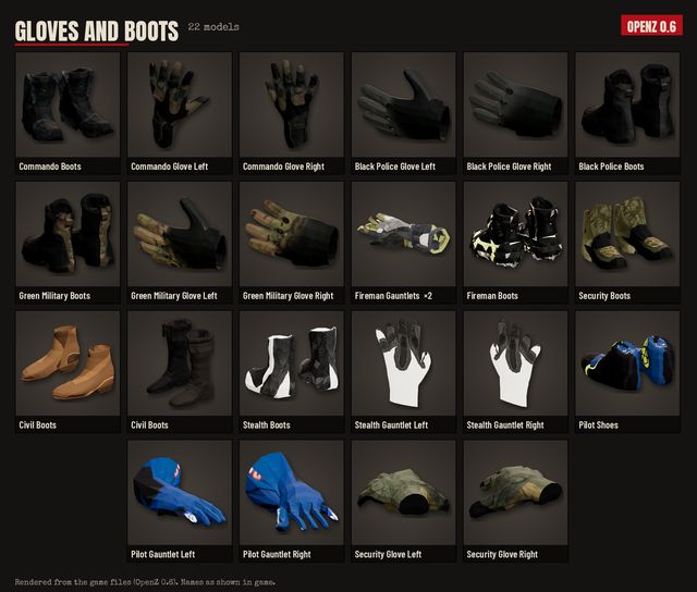 Gloves and boots