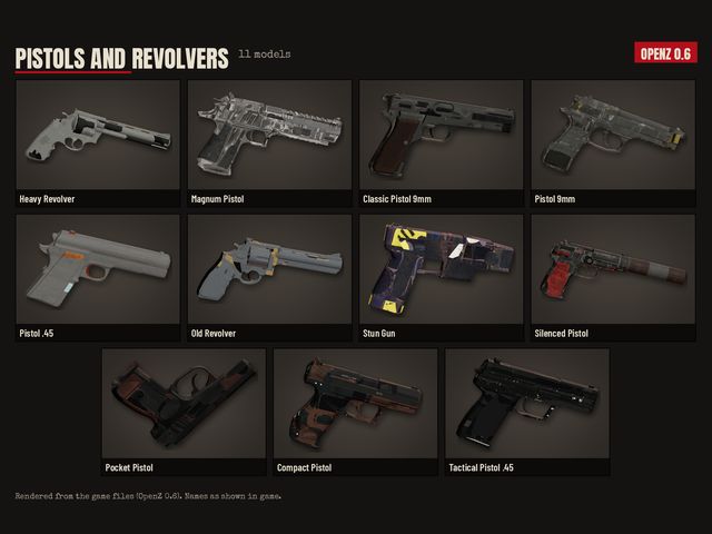 Pistols and revolvers