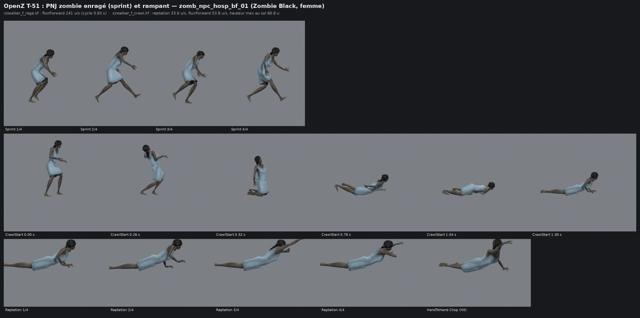Sprint and crawl, woman